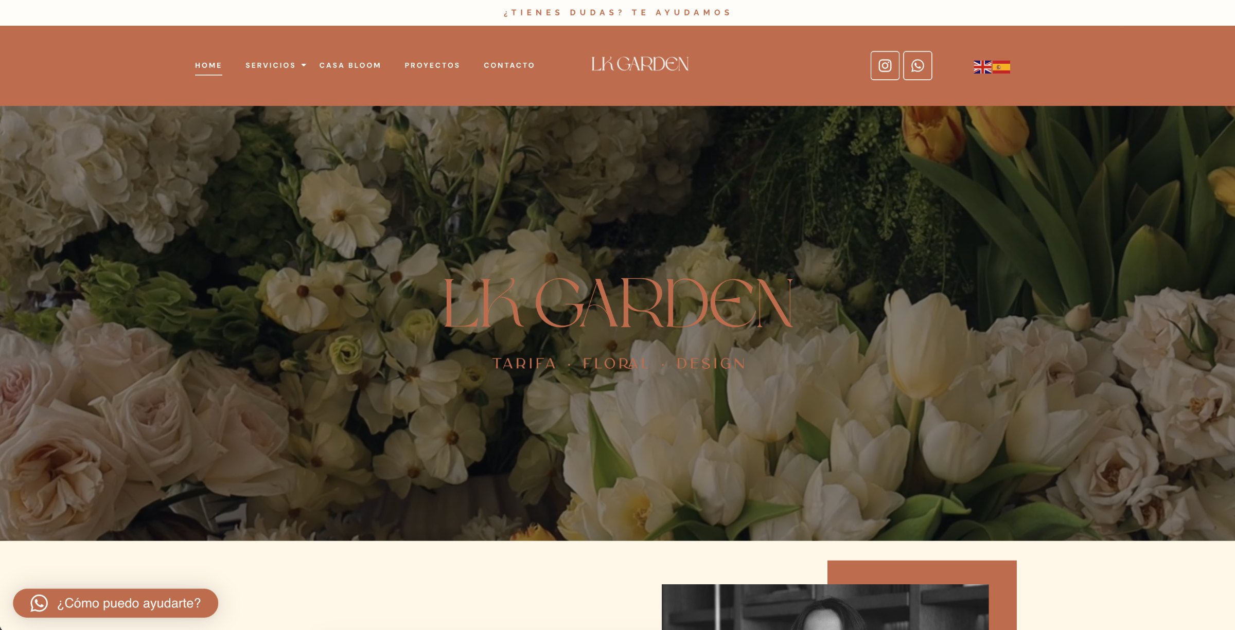 LK Garden · Diseño web · Eleva